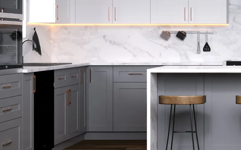 Kitchen with J&K Cabinetry cabinets