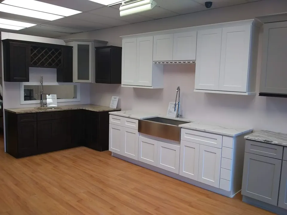 Kitchen vignettes in the showroom